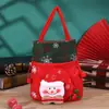 Bolsa de regalo de Navidad franela Bolso de mano para dulces bolsa de regalo para niños bolsa de dulces bolsa de manzana decoraciones navideñas