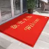 Tapete de Entrada com Laços de Seda, Tapete Vermelho, Tapete de Porta Espesso para Loja, Tapete de Porta Impermeável Antiderrapante, Tapete de Boas-Vindas para Uso Comercial