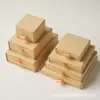 Caixas de gaveta prontas para joias, anéis, colares, pulseiras, brincos, pingentes e pulseiras; caixas de papel deslizantes para embalagem de joias