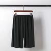 Calça de Pijama Masculina de Verão Fina, Calça de Casa, Calça de Cinco Pontos Masculina, Calça Casual de Comprimento Médio Ampla de Tamanho Grande, Calça Externa Respirável