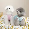 Chaleco de Ropa para Mascotas para Gatos y Perros: Teddy, Bichón, Schnauzer, Pomerania, Bulldog Francés - Chaleco Rayado Fino de Malla - 25