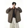 Nueva Moda Otoñal Versátil Moderna Camisa de Manga Larga Solapa Abrigo Delgado Japonés Simple Versátil