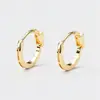 Abrazaderas para Orejas Nudadas para Mujer Estilo Frío Simple Ins Pendientes de Zirconia Temperamento Diseño de Nicho Pendientes Nudo Otoño e Invierno Viaje