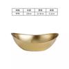 Cuenco de lingote dorado de acero inoxidable 304 estilo coreano, plato para aperitivos, plato frío de cocina coreana, plato para aperitivos, ensalada, postre.