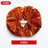 Pompones de Porrista Flor de Mano de Porrista Accesorios de Reunión Deportiva de Mano de Porrista Bola de Color con Mango Bola de Flor Metálica Brillante