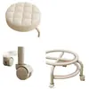 Taburete Pequeño con Ruedas Universal, Taburete para Cambiarse los Zapatos del Hogar, Taburete Redondo Giratorio Móvil con Bebé, Para Sentarse a Largo Plazo, Taburete Bajo con Ruedas para Entrega Rápida