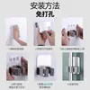 Gancho para Mopa Sin Taladro Baño Gancho de Acero Inoxidable Gancho Adhesivo Soporte para Escoba Adhesivo Fuerte Pinza para Mopa Montada en Pared