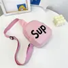 Mochila para Niños Bolso Pequeño de Moda Bolso Cruzado con Letras para Niños Tendencia 2022 Nuevo Bolso de Hombro para Niña Bolso de Pecho para Bebé