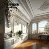 Casa Cheia Retrô Esculpida Proteção de Parede de Gesso GRG Alívio de Gesso Natural Produtos Moldados de Gesso Reforçado com Fibra de Vidro
