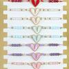 Explosiones transfronterizas Pulsera de aleación de corazón de moda europea y americana hombres y mujeres cuerda de mano tejida ajustable en stock venta al por mayor personalizado