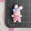 Falda con Tirantes a Cuadros de Conejo Retro Accesorios de Animalitos Pequeños de Resina Funda para Teléfono de Pegamento Cremoso Encanto para Zapatos Materiales