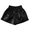 Pantalones Cortos de Cuero para Mujer 2026 Primavera y Otoño Nuevos de Cintura Alta Adelgazantes de Línea A Tallas Grandes Sueltos Pantalones Cortos Tipo Bota Ropa de Abrigo de Cuero Pu Pantalones Cortos de Pierna Ancha