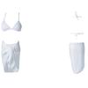 Verão Novo Biquíni Fato de Banho Feminino Três Peças Estilo Ins High-End Cobrindo a Barriga Emagrecedor Look Fato de Banho para Férias em Águas Termais