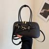Bolso Satchel Retro para Viajero Bolso de Axila Nicho de Moda Primavera 2025 para Mujer Bolso Bowling de Gran Capacidad