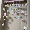 Perro Pudín Conejo Orejón Familia Kulomi Dibujo Animado Cortina de Puerta de Dormitorio Cortina Colgante Cortina para Dormitorio Sin Perforaciones Cortina Decorativa