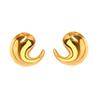 Pendientes lisos huecos estilo francés de metal 18K para mujer, de la red INS, para blogueros, con pendientes de aleación Joker de moda, venta al por mayor