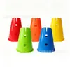 Cone Marcador de Topo Plano 32CM Material de PE Espesso com Furos Cone de Treinamento Futebol Aptidão Física Treinamento de Integração Sensorial Obstáculo Multicor