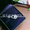 Pulseira Natural de Calcedônia Tipo Gelo, Jade Cor de Ovo de Pombo, Ágata Cor de Esmeralda, Pulseira Banhada a Prata Incrustada Atacado