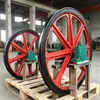 Polea fija de alta resistencia, resistente a impactos y al desgaste para aplicaciones mineras, diseñada específicamente para pozos verticales y túneles de mina