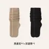 Calcetines largos de tubo para mujer, Calcetines JK de otoño e invierno, Calcetines largos de tubo estilo japonés, Calcetines altos hasta el muslo color blanco lechoso, Calcetines altos hasta el muslo antideslizantes