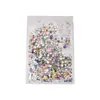 1440 Pedrería Plana de Colores para Uñas, Nuevos Diamantes de Cristal Redondos Iridiscentes para Decoración de Uñas, Pedrería de Resina al por Mayor