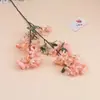 Flor Artificial Flor de Lagerstroemia Flor para Paisagismo Externo Arte Floral Material para Teto de Salão de Casamento Flor de Cerejeira Decoração de Casa Flor de Seda Flor Macia