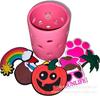 Juego de tazas de cola de espuma EVA al por mayor, bolsa con agujeros de EVA, cesta, accesorios, juego de tazas, multicolor, opcional, lavable, anti-escaldaduras
