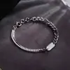 Agita el mismo estilo de pulsera de marca cuadrada NK para regalar a novias, novio, pulsera de personalidad, moda, letras ins, pulsera de pareja