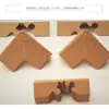 Huizhou Spot Protección de Esquina en Forma de V para Doblez Protección de Esquina Protección de Esquina para Muebles Hebilla Hebilla Flor de Ciruelo Protección de Esquina de Papel