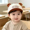 Gorra de Borde Suave con Pico de Pato para Niños HiHello Oreja de Oso Gorra de Béisbol para Bebés Sombrilla para Niños Primavera y Otoño