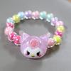 Lote de pulseras de dibujos animados para niños, lindas y dulces pulseras acrílicas coreanas para niños, fabricantes de joyas al por mayor