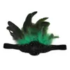 Moda para fiesta de banquete joyería llamativa tocado diadema para el cabello al por mayor diadema para el cabello europea y americana diadema con plumas transfronteriza