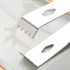 Pinza para hielo de acero inoxidable 304 transfronteriza, pinza para azúcar de limón engrosada, pinza para alimentos de bar, agujero cuadrado con dientes, pinza pequeña