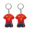 Llavero de Jersey de PVC Suave de Dibujos Animados 3D Procesos del Fabricante de Llaveros de Dongguan Accesorios Personalizados para Llaves