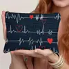 Temu Amazon Transfronterizo Bolsa de Enfermera Bolsa de Cosméticos de Lino Gran Capacidad Almacenamiento Portátil Neceser Bolsa de Medicamentos