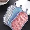 Pano de Louça de Arame de Aço, Esponja de Limpeza, Pano de Limpeza de Cozinha, Esfregão Espesso de Dupla Face, Esfera de Arame de Aço