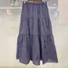 Roupas Femininas! Saia Longa Floral em Camadas! Cintura Elástica Saia Longa Saia Evasê 26 Estilo Primavera/Verão 484821/484822