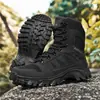 Botas de Combate de Talla Grande Transfronterizas para Hombre, Botas de Senderismo para Exteriores de Caña Alta, Botas de Campo Antideslizantes, Botas Tácticas de Senderismo para Hombre, Venta Directa de Fábrica