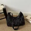 Bolso Tote Cruzado de Color Sólido, Fresco y de Gran Capacidad, Nuevo Modelo Verano 2026 para Mujer, Estudiante Universitaria, con Colgante de Estrella, para Clase y Viajes