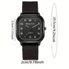 1 pieza - Relojes de Moda Roma Dial para Mujer Cuadrado Reloj de Cuarzo Casual Correa de Silicona Reloj de Pulsera