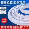 Mangueira de Água Pele de Cobra PVC Mangueira Macia de Fibra Transparente Alta Pressão Lavagem de Carro Espessa à Prova de Explosão Mangueira de Água Plástica 4 6 1