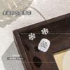 Adornos de copo de nieve de aleación navideña para uñas, flash de moda en internet, huecos franceses con diamantes, accesorios para uñas de flor de hielo, venta al por mayor