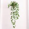 Decoración de Planta Verde Enredadera Colgante de Pared Hojas Colgantes de Pared Hojas Pequeñas Flores Secas Artificiales Enredadera Potos Alto Grado de Simulación
