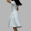 Nuevo Vestido Festivo de Otoño 2026 Ropa Europea Americana para Mujer Dropshipping Casual Francés Estampado para Citas Vestido