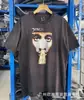 2024 Moda Americana Hip-Hop Marca Nova Retrô Lavada Velha Figura Solta Versátil Gola Redonda Manga Curta Camiseta para Homens e Mulheres