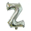 Globo de aluminio de cuerpo delgado de 16 pulgadas, letras pequeñas en inglés A-Z, para venta al por mayor transfronteriza, decoración de cumpleaños, boda, sala de bodas