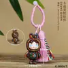 Original nuevo de madera famoso en internet estilo sanador muñeca llorona caricatura lindo borla colgante llavero accesorio de etiqueta de cintura decorativa