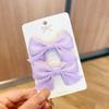Internet-famoso Princesa Pequena Fita Bow Hairpin Crianças Menina Hanfu Purple Hairpin Acessórios de cabelo das meninas