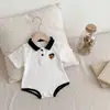 Roupas Novas de Verão para Bebês 2026 Macacão para Meninos, Macacão Polo Super Fofo e Leve para Bebês de 100 Dias