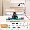 Paisagismo Acrílico para Aquário de Sala de Estar, Aquário de Mesa Transparente de Plástico Ecológico Ultra-Branco, Tanque para Tartarugas, Aquário para Peixes Betta